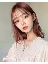 オンク 新宿(onk)&nbsp;黒髪/グレーベージュ/レイヤーロング/前髪パーマ[新宿駅]