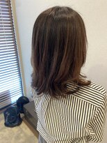 ヘアサロン リリィ(hair salon riri)&nbsp;コテ巻き風ミディアムパーマ