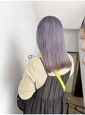 ルーツカラーエンドカラー裾カラーデザインカラーパープル