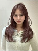 暗めカラー/韓国風巻き/レイヤーカット/髪質改善/縮毛矯正/池袋