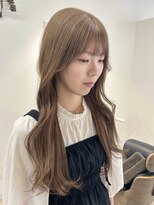 トト 船橋店(toto.)&nbsp;◇ミディアムレイヤーハッシュカットココアブラウンワインレッド