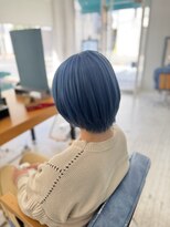 アロハナ 津店(ALOHANA)&nbsp;卒業カラー/春カラー/アクアブルー/ブリーチ1回/ペールブルー