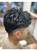 ゆるめのメンズパーマ