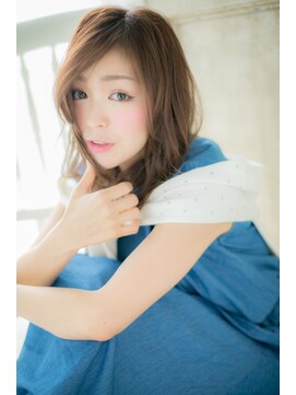 モッズ ヘア 福岡姪浜店(mod's hair) *mod's姪浜*…女っぽカジュアル☆抜け感セミディc