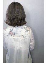 フロート 小阪店(float) グレージュ_マロンベージュ Aラインボブ かきあげ