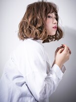 カバーヘア ブリス 戸田公園西口店(COVER HAIR bliss) インナーハイライトくせ毛風Aラインボブv戸田公園20代30代40代