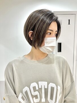 グラフ 銀座(GRAFF) 大人可愛い20代30代ハイライト_ショートボブ_ミニボブ