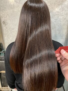 メーヴェ(Mowen) 南堀江 mowen Tetsu 艶髪 酸熱ストレート 髪質改善