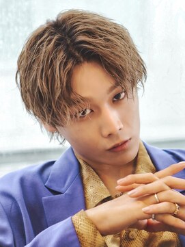 アルファ 新宿(alpha) サーフカール/ 刈り上げセンターパート/ブルーブラック[新宿駅]