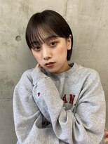 ソルトウォーター(SALT WATER) マッシュショートボブ　ワンレン　小顔ヘア