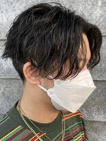 ニアウ 太田店(Niau)&nbsp;センターパートツイストスパイラルパーマ刈り上げメンズパーマ