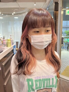 ヘアーアンドメイク ビス(HAIR&MAKE bis) ベビーピンク/インナーカラー　【多田　華歌】