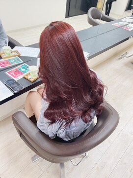チェレ アズーリ 狭山店(Chere azuri) ワインレッド/バイオレットレッド/赤髪カラー