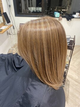 ハーツ(Heart's) ハイライトライトベージュ+髪質改善トリートメント