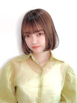 ボブウルフ外国人風カラー韓国ツヤカラー透明感20代30代40代銀座