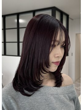 ビューティーサロン クロス(CROSS) 韓国レイヤー/顔周りレイヤー/カシス/暖色カラー/春/夏/秋