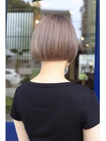 ヘアーサロン ビー(hair salon b.)&nbsp;ボブ/ミニボブ/ダブルカラー/ミルクティー/ベージュ/１ブリーチ
