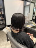 ボブスタイルインナーカラー&フェイスフレーミング