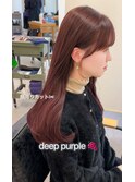 顔周りカット＿ディープパープル＿　担当　垣内　9069
