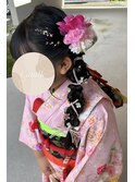編み下ろしヘア