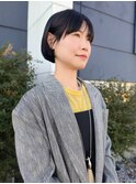 黒髪ショートボブ