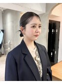イメチェン/ホワイトブロンド/外ハネボブ/ワイドバング/栄名古屋