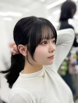 アマトウキョウ アユンチェ(AMA TOKYO×AYUNCHE) 韓国ヘア　2wayバング  レイヤーカット くびれヘア  顔周り