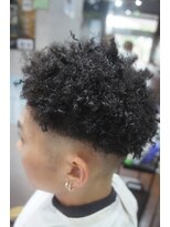 ヘアーエゴブラック(Hair EG-O Black+1)&nbsp;スパイキーアフロ/スパイキーショートパーマ/針金パーマ
