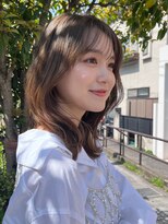 ロンド ボーイ 表参道(Lond BOY)&nbsp;くびれヘア/顔周り/韓国/レイヤーカット/黒髪/ミディアム/表参道