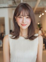 リリック(LyriQ)&nbsp;レイヤーカット/髪質改善/グレージュ/シースルーバング