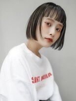 ギークス(GEEKS)&nbsp;【GEEKS渋谷】オン眉ボブ/アンブレラカラー/初ブリーチ/冬カラー