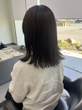 ガルボヘアー 桟橋店(garbo hair) ボブ 大人女子の暗めカラー 艶髪トリートメント