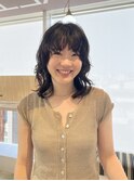 ミディアムパーマ/黒髪パーマ/カーリーヘア/絶壁解消/20代/30代