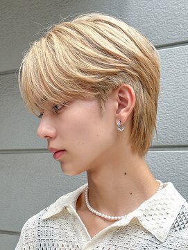 エルマーク 梅田(L-MARK) ダブルカラー/ブリーチ/ミルクティー/ヘアカラー/men's