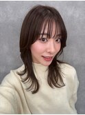 オリーブグレー/韓国風巻き/レイヤーカット/髪質改善/縮毛矯正