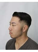 サイドパートスキンフェード