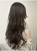 顔周りカット グレージュカラー 髪質改善 透明感 20代
