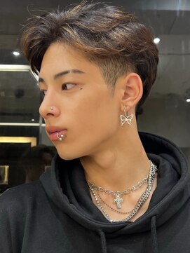 ロンドオム 池袋(Lond Homme) men's/メンズ/フェザーパーマ/黒染め/韓国