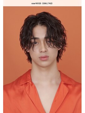 ザゴールド 宮崎(THE GOLD) men'shair/刈り上げセンターパート/波巻きツイストスパイラル