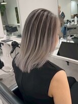 シエラ 南船場(CIERA.)&nbsp;"バレイヤージュウルフカット50代ヘアカラーセミロング "