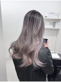 10代20代30代外国人風バレイヤージュ　ハイライトカラー