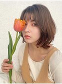 可愛さ引き立つくびれボブ