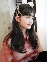 シオン(shion) グレーベージュグレージュカラーレイヤーロング_F40187