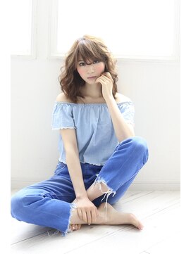 ヘアーメイク ブランニュー 東生駒店(hair make Brand new) 【透明感】シアーグレージュ＋エアリーミディ