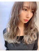 カームリーヘアー(calmLY HAIR) 前髪/アンブレラカラー/こなれミディ/イメチェン/ウェーブパーマ