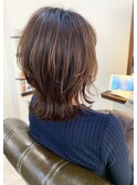【アフロート添田】小顔になる骨格補正ウルフボブエアリーミディ