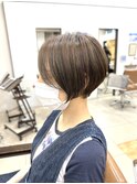 ○大人ショート×グレージュ