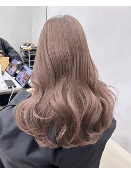 サイン 表参道(SIGN) ミルクティーベージュダブルカラーインナーカラーケアブリーチ