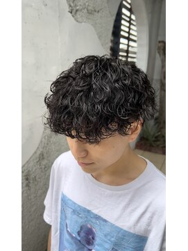 ダブルオオガキ (W-ogaki) 波巻きスパイラルパーママッシュツーブロックマッシュツイスト