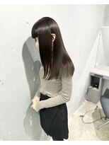 キュア 表参道(CURE)&nbsp;黒髪/グレージュカラー/ココアベージュ/ヘルシーロング/表参道